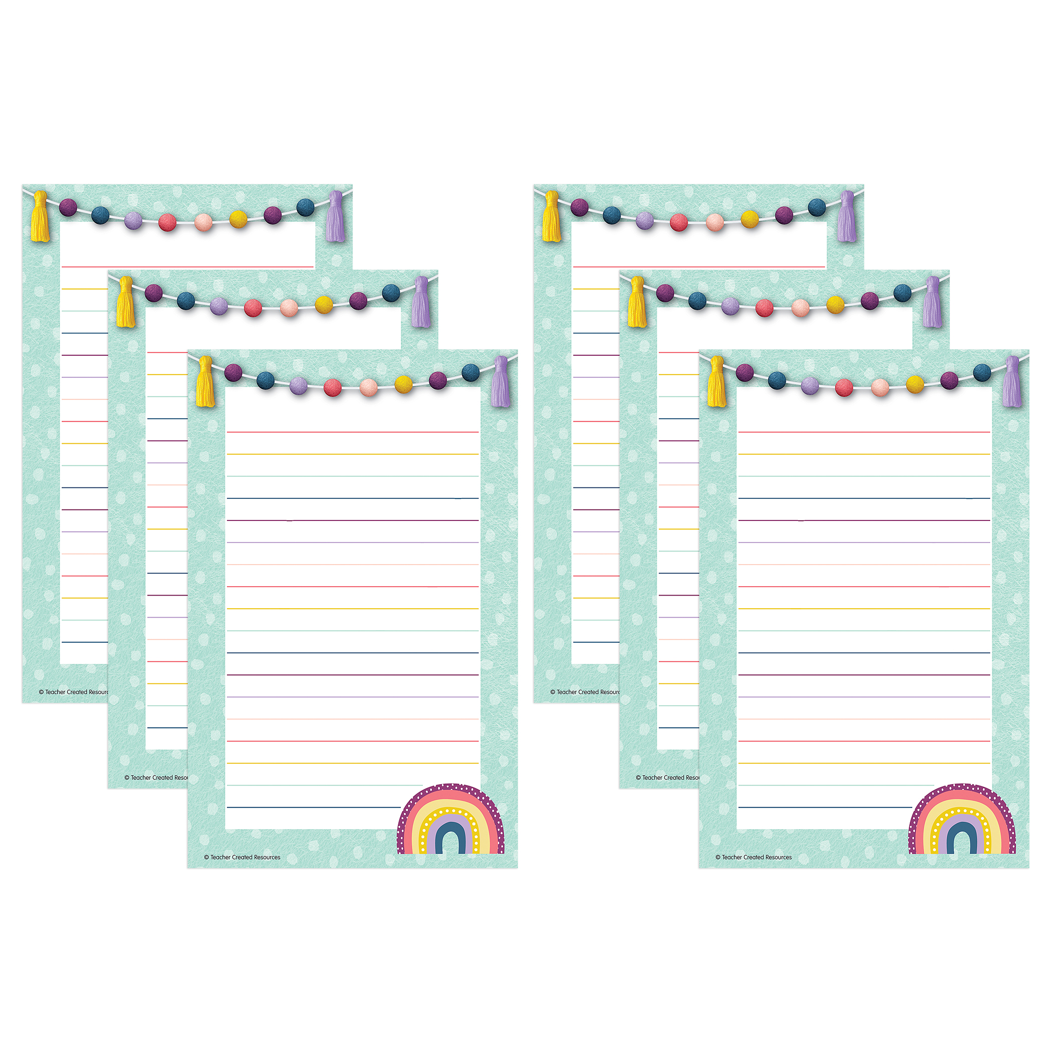 Teacher Created Resources Oh Happy Day Notepad, 6-Pack