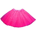 thumbnail image 3 of Aoiroe Tutus for Women,Rave Costume Tutu Dance Skirt Party Costume Tutu Skirt Women 3 Layered Tutus Short Skirt 1950s Vintage Tulle Bubble Tutu Skirt Hot Pink A, 3 of 4