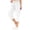 White, variant on Womens Capris with Pockets Loose Cargo Capri Pants for Ladies (Khaki XXL)