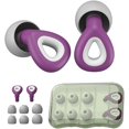 thumbnail image 1 of Bouchons d'Oreilles - 3 Paires de Bouchons d'Oreilles Intra-Auriculaires Anti-Bruit, Violet, Ultra-Doux, Réutilisables, Bouchons d'Oreilles de concert, 1 of 4