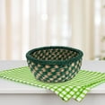 thumbnail image 7 of MLINS Rattan Woven Basket for Organizing Fruits Shallow Serving Tray for Kitchen Counter Decorative Basket for Living Room, 7 of 7