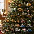 thumbnail image 3 of 24 Pcs Christmas Construction Vehicles Ornaments, Cute Acrylic Tree Decor for Student Party, Holiday Gifts 24 Pc Set, 3 of 6