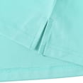 thumbnail image 6 of lnmuld Girls Solid Short Sleeve Notch Collar Polo Top Casual School Athletic Kids Basic Tee 11-12 Years,Mint Green, 6 of 7