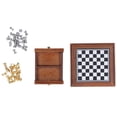 thumbnail image 4 of Ensemble de Table d'Échecs, Décoration de Collection Ensemble d'Échecs Miniature Portable pour la Maison, 4 of 8