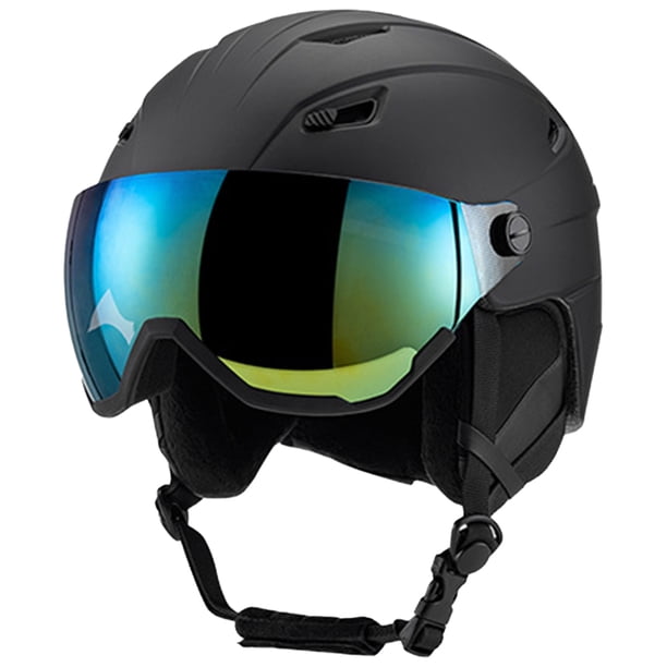 Bsvklp Cascos para Nieve Protector Esquí Ajustable para Hombres Y Mujeres (Negro M)