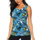 thumbnail image 1 of Fotbe snow board blue Blusas Sin Mangas para Mujer – Estilo Casual, Corte Suelto, Slim-Fit, Cuello Redondo Deportivo, Tops de Verano para Gimnasio y Yoga-XX-Large, 1 of 7