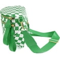 thumbnail image 5 of Spacious Checkered Nylon Crossbody Bag Bum Bag Checkered Handbags Wallets for Women, 5 of 12