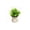 @001-Green, variant on YiJuHui Artificial Bonsai Potted Plants, Fake Flowers for Home Decor, Lifelike Plastic Greenery in White Planter, Faux Floral Arrangement for Living Room Dining Table Courtyard Decoration