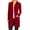 Burgundy, variant on Women's Long Sleeves Relexed Fit Open Front Side Pockets Solid Cardigan
