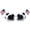 America, variant on Soccer Ball Sunglasses, Funny Flag Glasses, Party Cheering Prop Soccer Match Photo Prop Football Fans Glasses Football Fans and Match Day Accessories