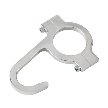 Helmet  Steering Wheel Hook Chrome 1-3/4