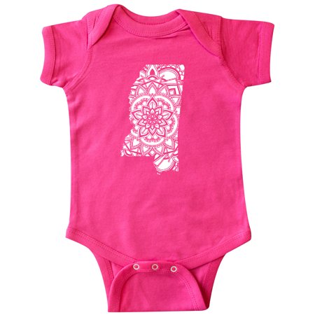 

Inktastic Mississippi Silhouette Mandala Gift Baby Boy or Baby Girl Bodysuit