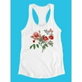 thumbnail image 3 of Red Rose Flowers Racerback Tank Women -Image by Shutterstock, Female Large, 3 of 4