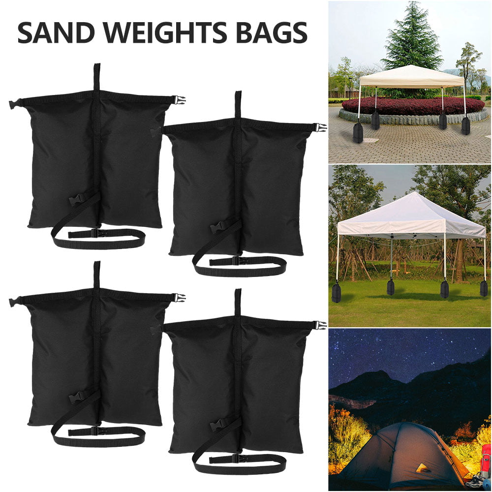 Black EAGLE PEAK Weight Bag Set for Use with Pop Up Canopy Tent 4pcs Per Pack 