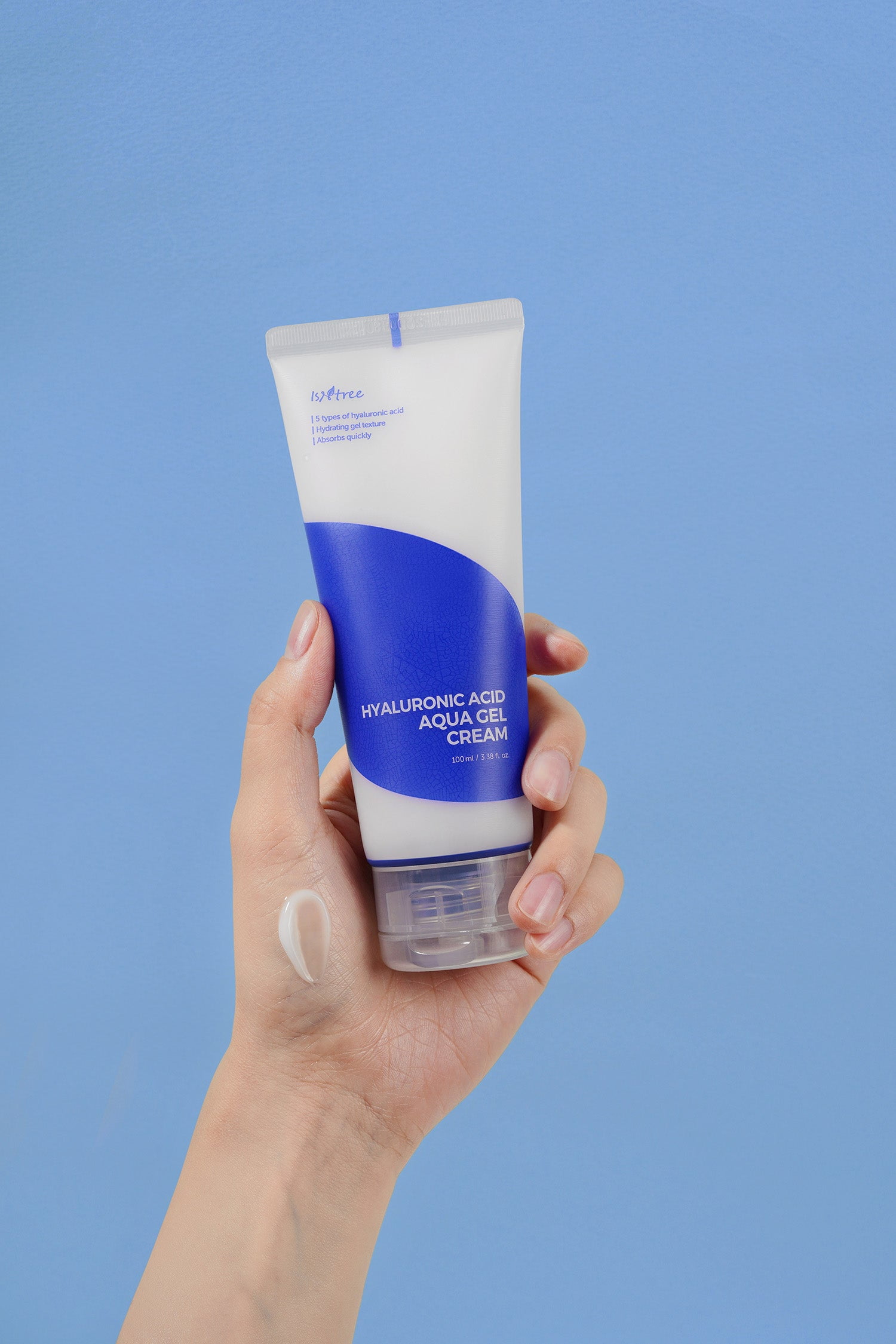 Isntree Hyaluronic Acid Aqua Gel Cream Face Moisturizer, 3.38 fl oz / 100ml