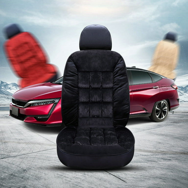 Upgrade Universal Front Car Plush Seat Cover Cushion Comfortable Protection  Pad Mat Voiture Pad Winter Warm Car Seat Cushion
