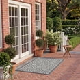 thumbnail image 3 of Safavieh Courtyard Brian Geometric Indoor/Outdoor Area Rug, Light Gray/Anthracite, 5'3" x 7'7", 3 of 10