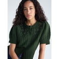 thumbnail image 4 of Free Assembly Women's and Women’s Plus Embellished Cable Knit Cardigan, Midweight, XS-4X, 4 of 7