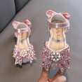 thumbnail image 2 of Otqutp Wedding Flower Girls Shoes Fashion Spring and Summer Girls Dress Shoes Dance Performance Shoes Pearl Rhinestone Sequin Ribbon Bow Shoes, 2 of 6