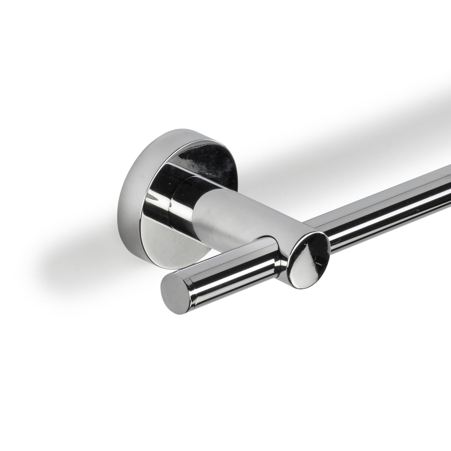 Croydex Epsom Flexi-Fix Screw or Glue Bathroom Towel Bar, Chrome (26.5in)