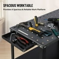 thumbnail image 2 of Bingirl Welding Table 36"x19", 5/8-inch Fixture Holes Steel Welding Workbench Table, 1200lbs Load Capacity Welding Table Portable Work Bench, Heavy, 2 of 7