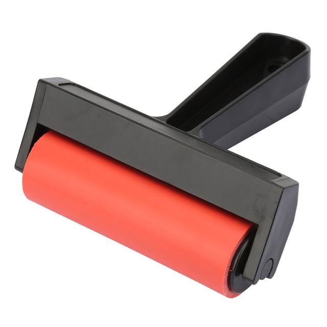 Outil d'Estampage de Rouleau de Peinture d'Art de Rouleau de Brayer en Caoutchouc 10 cm