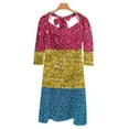 thumbnail image 6 of Pansexual Glitter Flag Womens Summer Dress Tie Back A Line Flare Dress, 6 of 9