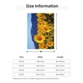 thumbnail image 5 of PHELIKA Mountain Full Of Sunflowers 03 All Season Soft Throw Blanket Lightweight Flannel Fleece Blankets 50"x40", 5 of 8
