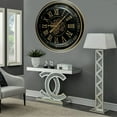 thumbnail image 4 of THE GEARS CLOCK Wall Clock with Real Moving Gears IR-LI_ 32 in Round BLACK-ANTIQUE, 4 of 15