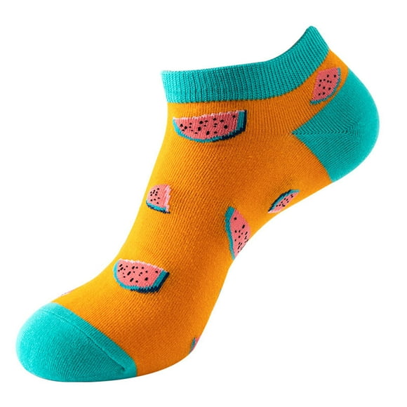 Clearance Baberdicy Sock Pack Big Deal 2 Pairs Womens Girls Novelty Funny Cute Ankle Socks 3D Print Pattern Design Colorful Cotton Low Cut Liner Socks