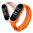 thumbnail image 1 of M9 Electronic Watch LED Touch Control Waterproof Casual Multifunctional Week Time Display Lightweight Men Women Unisex Sports Bracelet for Kids, 1 of 7