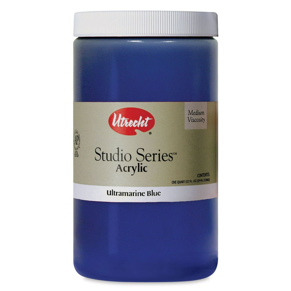 Utrecht Studio Series Acrylic Paint Ultramarine Blue, Quart Walmart