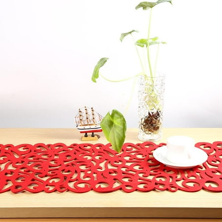 Garosa Table Runner 7 Colors Rectangle Shape Felt Tablecloth