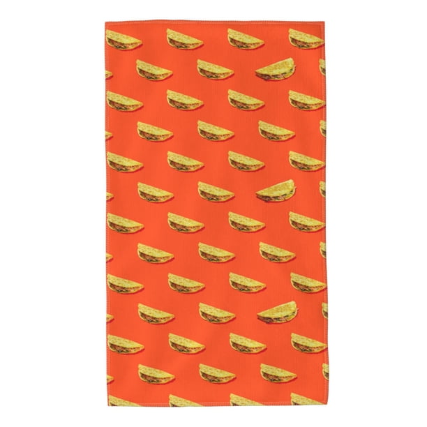 Balery tortilla tacos Toalla de Microfibra Premium con Estampado – 27.5x16 pulgadas, Alta Absorción, Suave y Aterciopelada, Secado Rápido