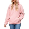 thumbnail image 2 of Shine Up Womens Hoodies Casual Hooded Sweatshirts Oversized Pullover Long Sleeve Ladies Tops with Pocket, 2 of 5