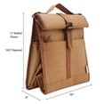 thumbnail image 6 of OMH Organize My Home Insulated Roll Down Lunch Bag With Shoulder Strap-Tan, 6 of 7