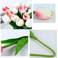 thumbnail image 5 of 10pcs White Artificial Flowers Fake Tulips 13" Silk Flower for Home Kitchen Wedding Decor Bouquet Decorations Office Floral Arrangements, 5 of 5