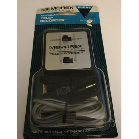 - MEMOREX TELESERIES MODULAR TELE-RECORDER FOR PHONE CALLS AUTOMAT 518815-00 NEW