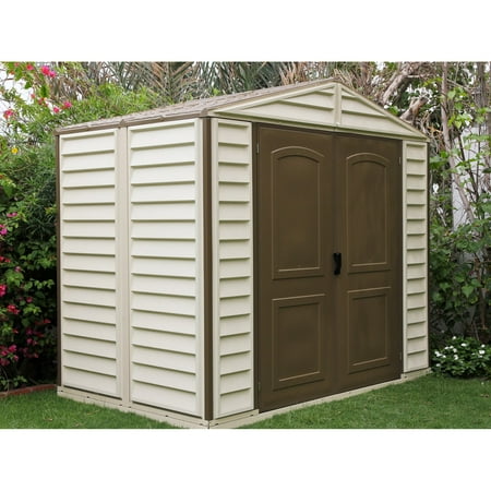 Vinyl Usa Shed - Duramax Woodside Vinyl Shed - 8 x 6 ft.