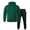 124#Dark Green, variant on Mens Womens Tracksuit 2 Piece Hooded Sweatshirt and Sweatpants Set Casual Athletic Suits with Pockets 2XL