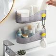 thumbnail image 4 of Estante de Almacenamiento de Inodoro Transparente de Pared | Organizador de Lavabo de Baño con Ganchos y Orificios de Drenaje, Cesta de Plástico de Gran Capacidad para Cosméticos, Ideal para El Hogar, 4 of 6