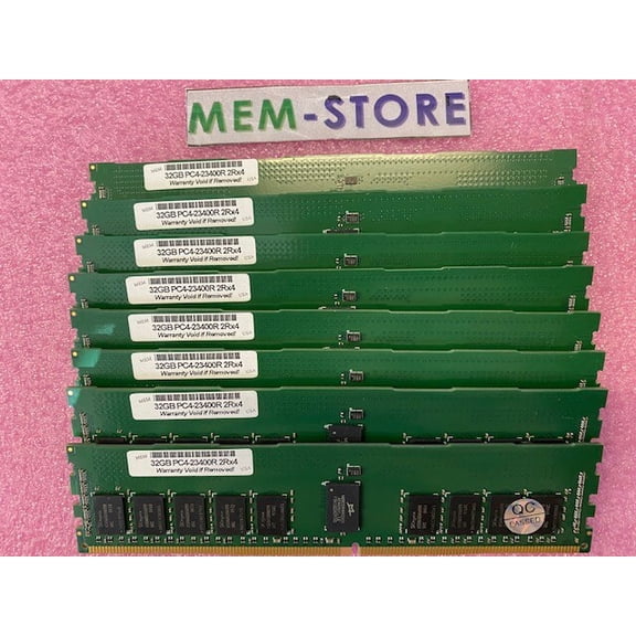 256GB (8x32GB) DDR4-2933MHz PC4-23400 RDIMM Memory for Huawei CPU 1288H v5 (3rd Party)