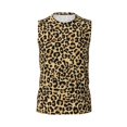 thumbnail image 6 of Lsque Leopard Print Print Men's Cotton Blend Sleeveless Muscle Shirts (S-3XL)- Moisture Wicking, Odor Protection, UPF 30+,X-Large, 6 of 8