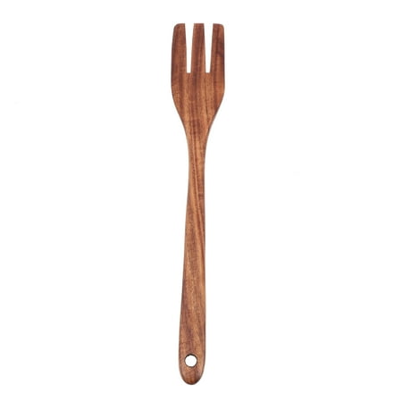 

Smooth Wooden Kitchen Utensil Long Handle Fork for Cooking Stir-frying