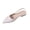 Beige, variant on Women Slip on Flat Shoes Pointed Toe Slingback Casual Comfortable Indoor Outdoor Walking Shoes