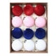 thumbnail image 2 of Adornos de pelota navideña de terciopelo 6cm | Pack de 12 | Textura suave y lujosa • Detalles gruesos de hilo dorado • Núcleo de espuma • Decoración duradera para árbol navideño • Acabado elegante, 2 of 8