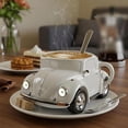 thumbnail image 5 of Beetle Shaped Coffee Mug,Unique Car Shaped Coffee Tea Mug,Handmade Ceramic Beetle Car Shaped Coffee Cup,Reusable Car Shaped Coffee Mug for Car Fans,Novelty Tea Cup Home Office Decor, 5 of 7