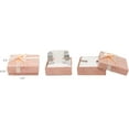 thumbnail image 4 of 8 Piece Pack Flower Bow Tie Earring Tree Gift Box with Rose-Bug Bow on top. 2 3/8 x 2 3/8 x 3/4 60 x 60 x 20mm, 4 of 9