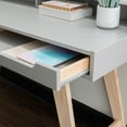 thumbnail image 4 of Linon Rosemont Transitional 2-Drawer Writing Desk, Natural/Gray, 4 of 14