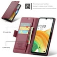 thumbnail image 2 of ELEHOLD Wallet Case For Google Pixel 8 Pro,Premium Leather Case wih RFID Blocking Function Card Slots Kickstand Magnetic Clasp Shockproof Cover for Men Women,Wine, 2 of 6